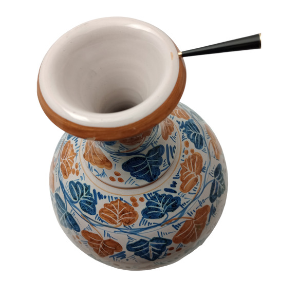 Peasant Village Italian Pottery 10" Vase # 73199 - Picture 2 of 6